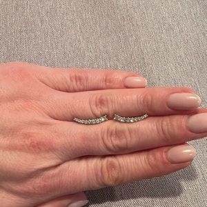 Stunning Natural Diamond Ear Climber Earrings